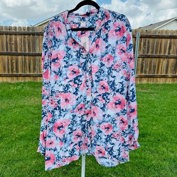 Allison Daley Tops - Allison daley Floral Blouse 3X